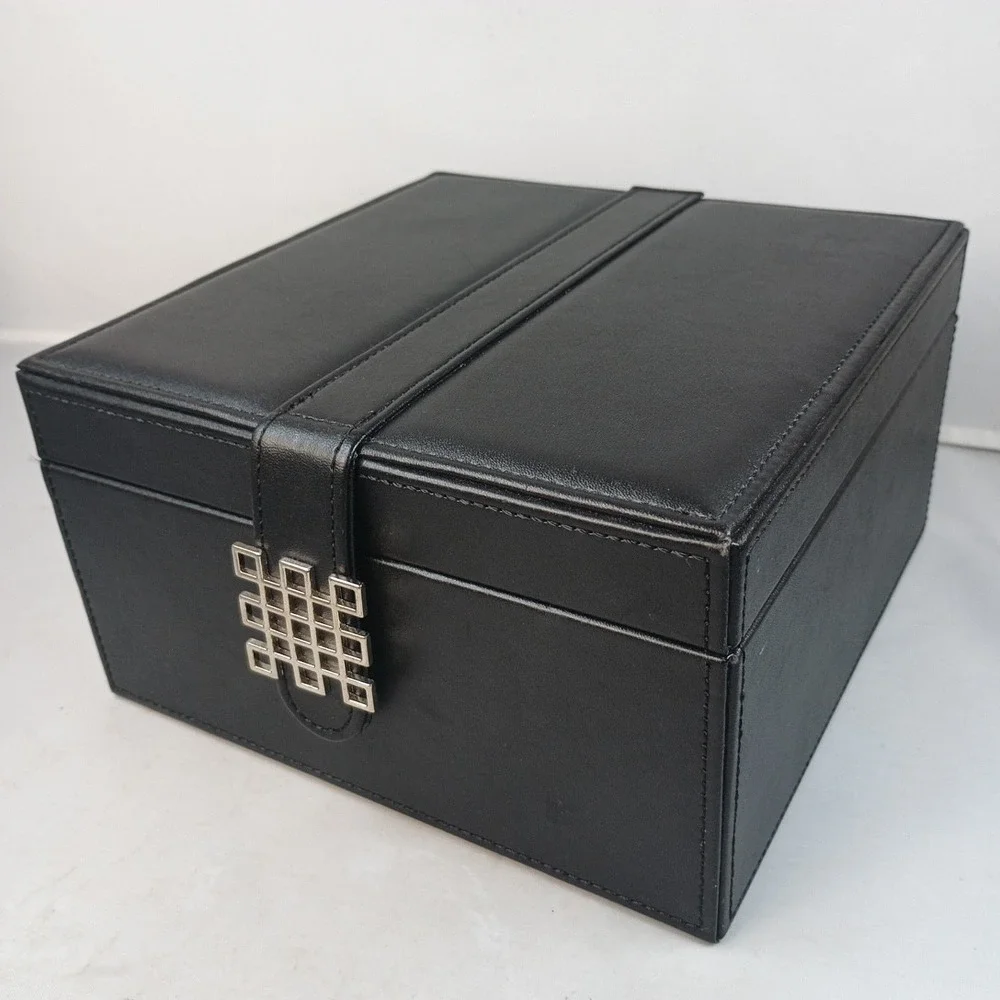 Glenor Co Bracelet Jewelry Box with 2 Removable Rolls Holder stores Bracelets